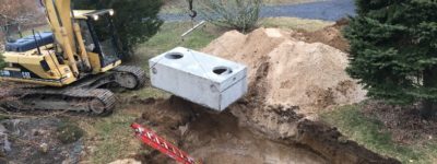 EcoFlo Innovative Alternative Onsite Wastewater Treatment System installation.
